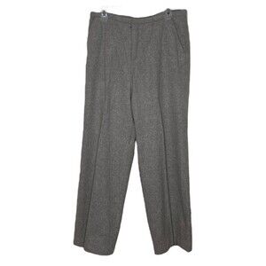 Vintage Mary Mcfadden Pants  Grey Gray Wool Blend Career Office Womens Size 10